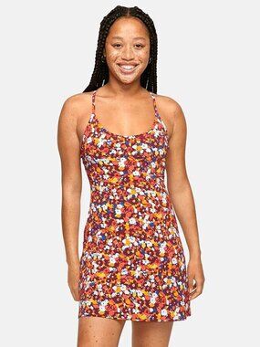 Outdoor Voices Exercise Dress in Paprika Blooms - sz Small